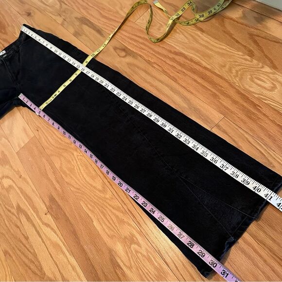 Abercrombie & Fitch The 90s Relaxed Slit Hem Black Jean Curve Love Sz 24 - Picture 10 of 11